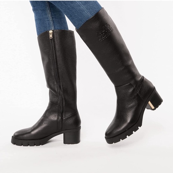 Coach Shoes Coach Cindy Leather Knee High Lug Boot Poshmark